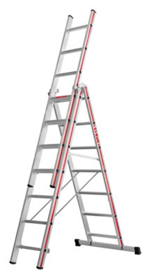 diefstal andere zweer Hymer Red Line Combination Ladder - 3x7 Rung (4.87m) | DIY at B&Q