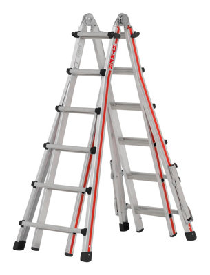 Hymer Red Line Telescopic Combination Ladder with Deployable Stabiliser ...