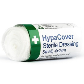HypaCover Sterile Wound Dressing HSE Compliant 1st Aid Bandage 2cm Small D7880