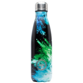 Hype Chalk Dust Metal Water Bottle Blue/Green/Black (One Size)