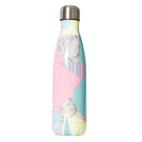 Hype Collage Metal Water Bottle Multicoloured (One Size)
