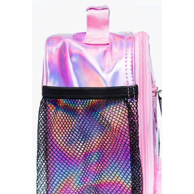  Hype Holographic Backpack (One Size) (Dark Pink/Silver)