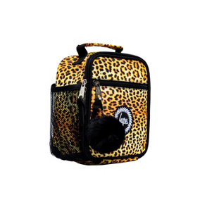 Hype Leopard Print Lunch Bag Beige/Brown/Black (One Size)