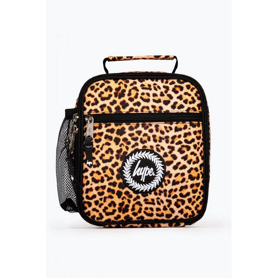 Hype Leopard Print Lunch Box Orange/Black (One Size)