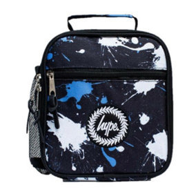 Hype Paint Splatter Lunch Bag Black/White/Blue (One Size)