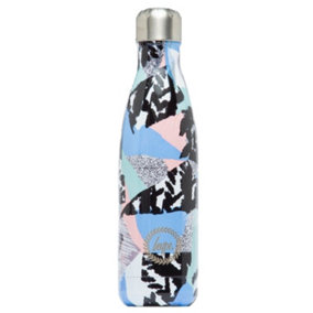 Hype Pastel Abstract Metal Water Bottle Multicoloured (One Size)