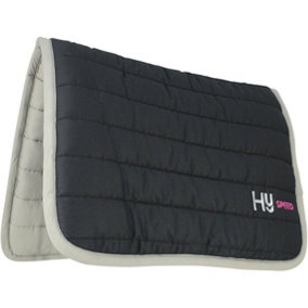 HySPEED Reversible Two Colour Saddle Pad Black/Grey (One Size)