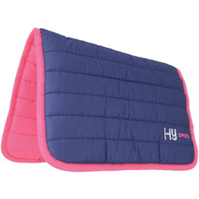 HySPEED Reversible Two Colour Saddle Pad Navy/Pink (One Size)