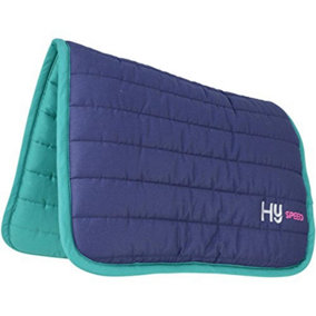 HySPEED Reversible Two Colour Saddle Pad Navy/Teal (One Size)