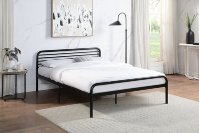 Hythe Low Rise Black Metal Bed | DIY at B&Q