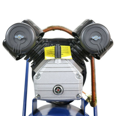 Hyundai 100 Litre Air Compressor, 14CFM/116psi, Silenced, V Twin, Direct Drive 3hp HY30100V