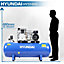 Hyundai 150 Litre Air Compressor, 14CFM/145psi, Twin Cylinder, Belt Drive 3hp HY3150S