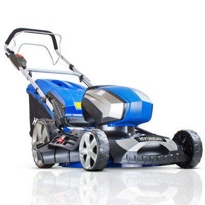 Hyundai 18"/45cm Cordless 80v Lithium-Ion Battery Self Propelled Lawnmower with Battery and Charger HYM80Li460SP