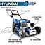 Hyundai 22"/56cm 196cc 4-in-1 Electric-Start Self-Propelled Petrol Lawnmower HYM560SPE