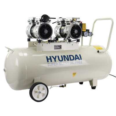 Hyundai 2hp 100L Oil Free Low Noise Electric Air Compressor 9.19CFM 145psi Direct Drive HY275100