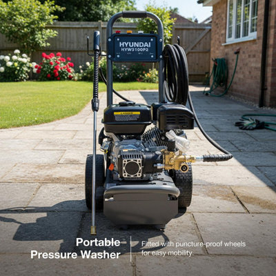 Hyundai 3100psi 212cc 10L/min Petrol Pressure Washer HYW3100P2