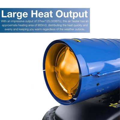 Hyundai 37kW Diesel/Kerosene Space Heater 125,000BTU HY125DKH | DIY at Bu0026Q