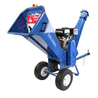 Hyundai 420cc 100mm Petrol Wood Chipper Shredder Mulcher 4-Stroke Engine HYCH1500E-2