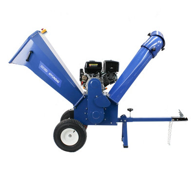 Hyundai 420cc 100mm Petrol Wood Chipper Shredder Mulcher 4-Stroke Engine HYCH1500E-2