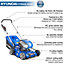 Hyundai 42cm Cordless 40v Lithium-Ion Battery Lawnmower with Battery and Charger HYM40LI420P
