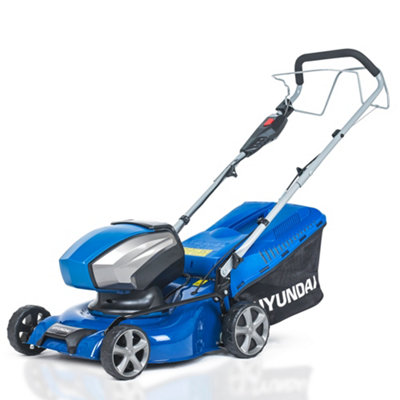 Hyundai 42cm Cordless 40v Lithium Ion Battery Self Propelled Lawnmower with Battery and Charger HYM40LI420SP