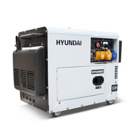 Hyundai 5.2kW 6.5kVA Diesel Generator 3000rpm 230v Single Phase Output Silenced Standby Genset DHY6000SE