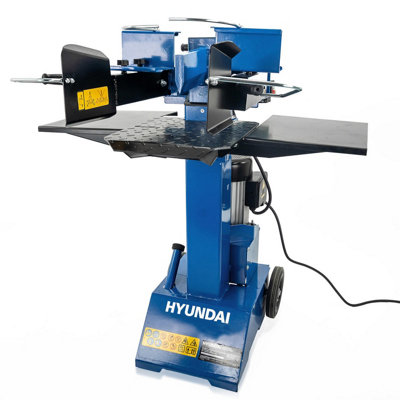 Hyundai 8 Tonne Vertical Electric Log Splitter with Hydraulic Ram, Dual Handle Control 300mm Split HYLS8000VE