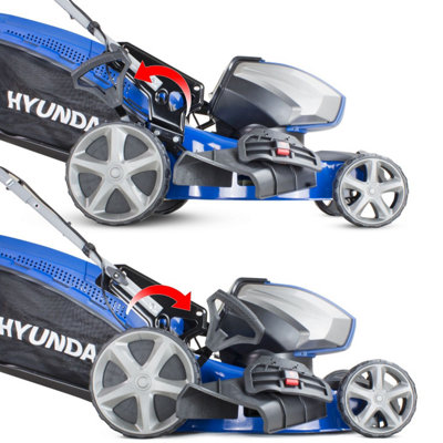 Hyundai 80V Lithium-Ion Cordless Battery Powered Lawn Mower 45cm Cutting Width With Battery and Charger HYM80Li460P