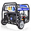 Hyundai 8kW/10kVA Recoil and Electric Start Site Petrol Generator HY10000LEK-2