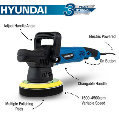 Hyundai 900W 150mm Electric Dual Action Car Polisher Kit HYDAP900E