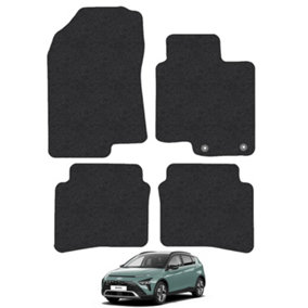 Hyundai Bayon 2021-Onwards Car Floor Mats Carpet Tailored Fit Set Anti-Slip