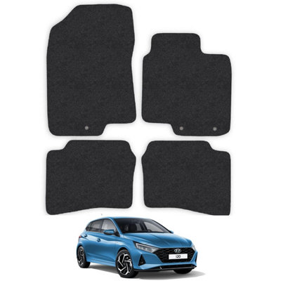 Hyundai i20 2015-2020 Car Floor Mats Carpet Tailored Fit 4pcs Set (HOOK FIXING)