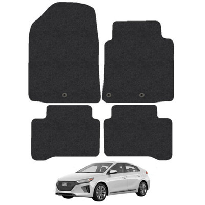 Hyundai IONIQ 2016-2020 Car Floor Mats Carpet Tailored Fit Anti-Slip 4pcs Set