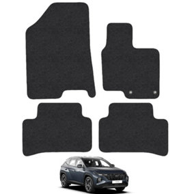 Hyundai Tucson Hybrid 2021-Onwards Car Floor Mats Carpet Tailored Fit 4pcs Set