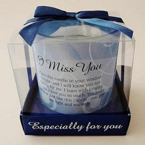 I Miss You Candle Gift Set In Box Candles Wax Message Poetic Writing Home