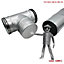 I-sells Metal Ducting End Cap 100mm / 4 inch Male / Female