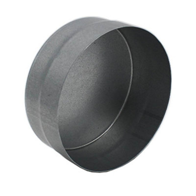 Isells Metal Ducting End Cap 125mm / 5 inch Male / Female DIY at B&Q