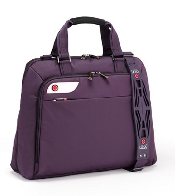 i-stay Ladies 15.6 16 inch Laptop Bag with Non-slip Shoulder Strap - Purple