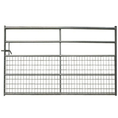 IAE 5 Rail Half Meshed Metal Gate 3.355m (11ft)