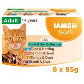 IAMS Delights Land & Sea Collection in Jelly 8pk
