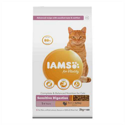 IAMS for Vitality Adult Cat Food with Turkey 2kg