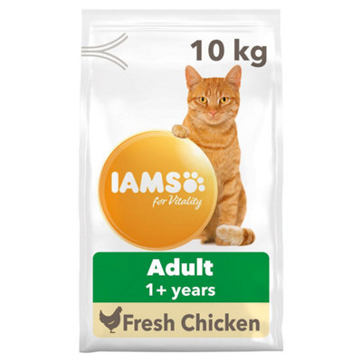 Iams Vitality Adult Cat With Fresh Chicken 10kg