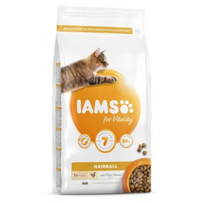 Iams Vitality Hairball Cat With Fresh Chicken 2kg