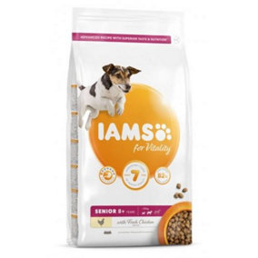 Iams Vitality Senior Sml & Medium Dog With Fresh Chicken 12kg