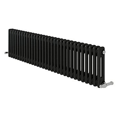 iBathUK Anthracite 300x1415x70 two column Radiator-Grey