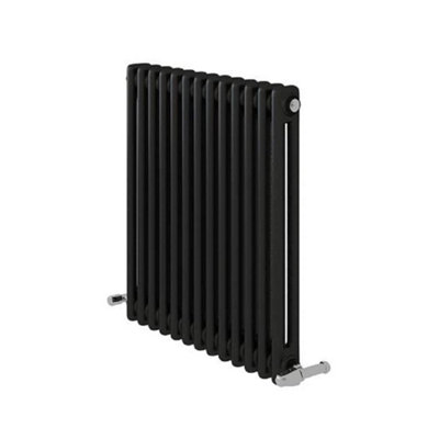iBathUK Anthracite 600x605x70 two column Radiator-Grey