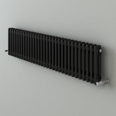 iBathUK Anthracite 600x785x70 two column Radiator-Grey