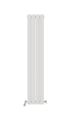 iBathUK Apex Vertical Radiators, Single Slim Flat Panel Radiator White ...