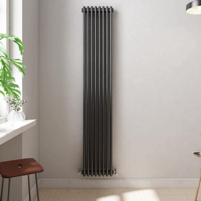 iBathUK Regency Tall Vertical Column Radiator, Double Panel Radiators ...