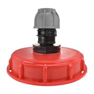 IBC 6-inch Cap Kit with 20mm MDPE Straight